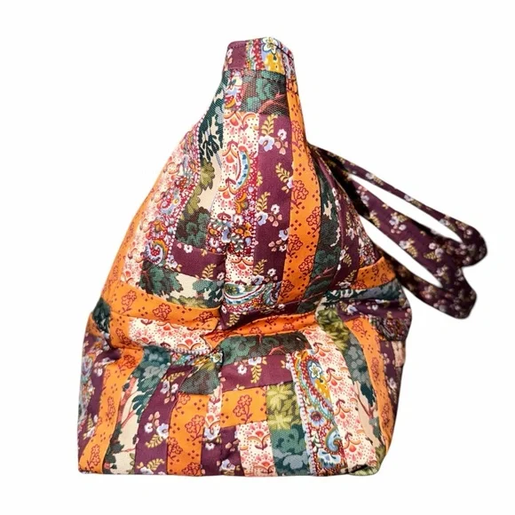Vera Bradley Hathaway Tote in Fall Harvest Patchwork in Premium Cotton NWT - Picture 2 of 8